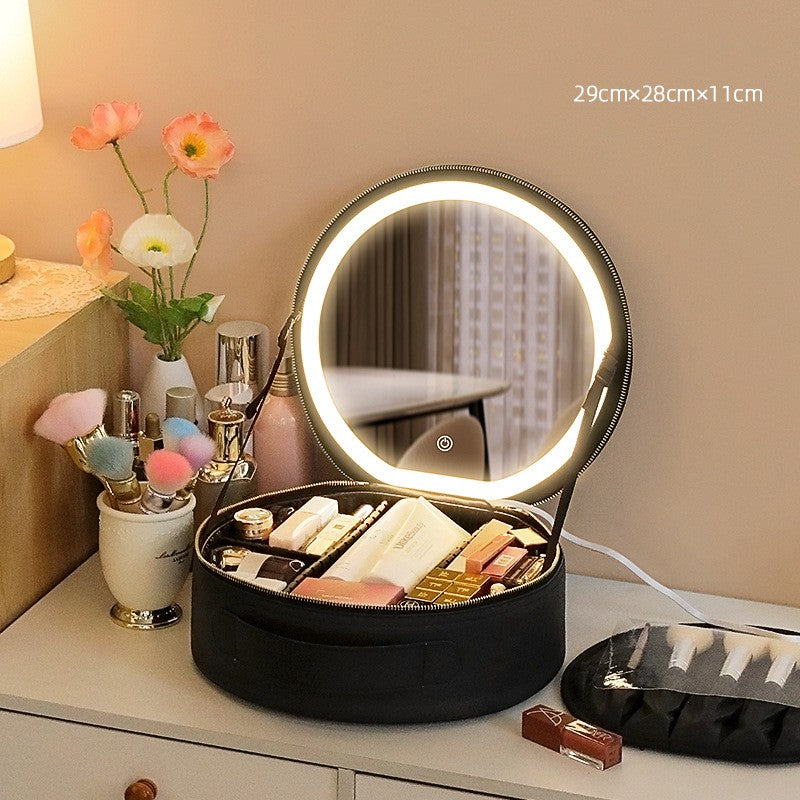 LUXE™ Round Nice LED Makeup Bag