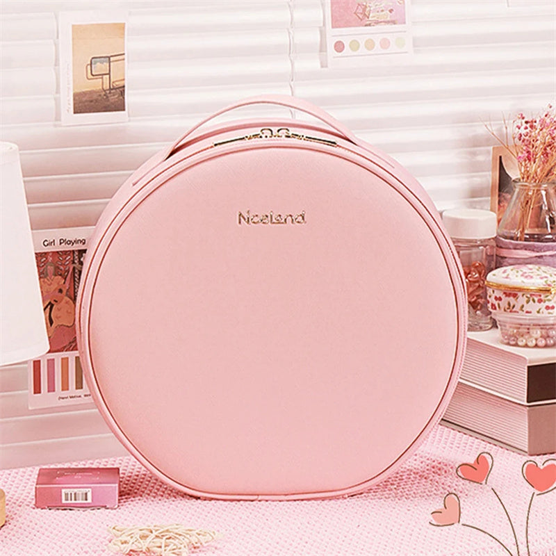 LUXE™ Round Nice LED Makeup Bag